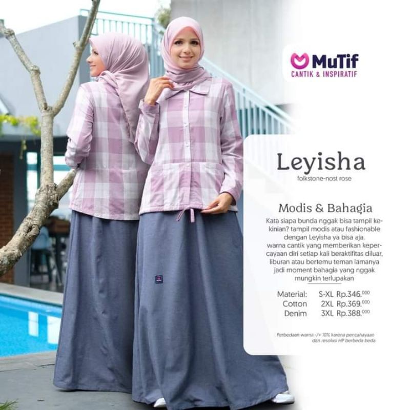 Leyisha mutif/Gamis dewasa terbaru by Mutif