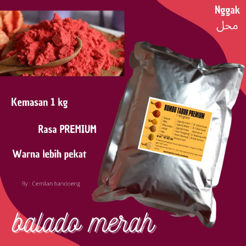 Bumbu tabur premium rasa balado merah 1 kg