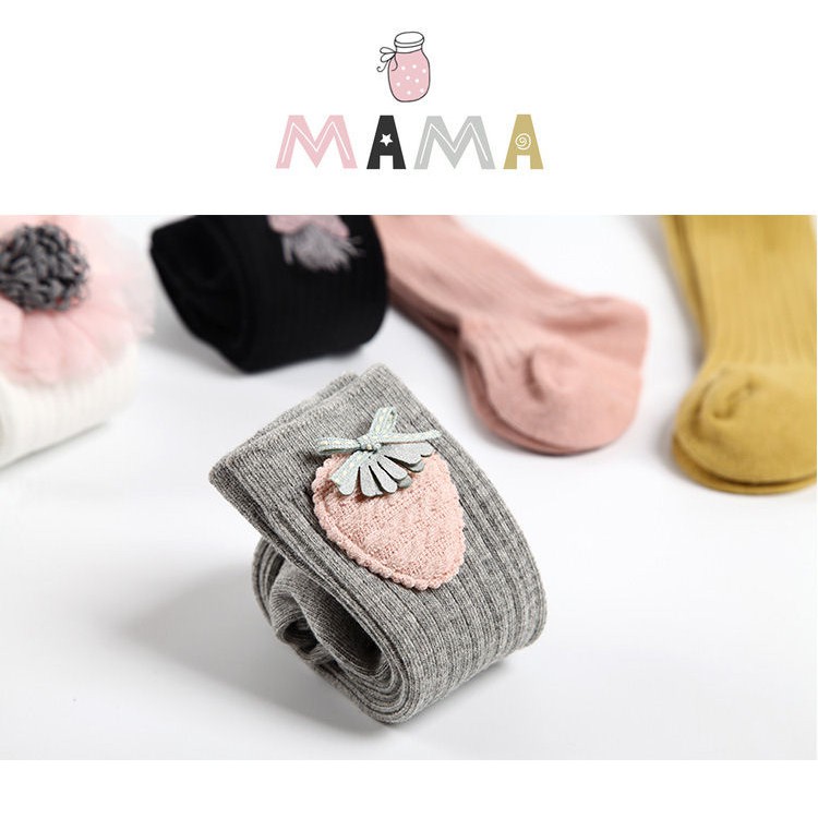 Knee Sock Rabbit Cat Strawberry kaos kaki selutut anak perempuan