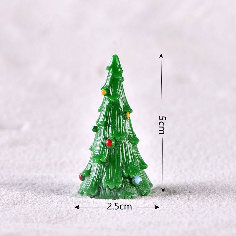 1pc Ornamen Miniatur Santa Claus Elk Snowman Untuk Dekorasi Natal