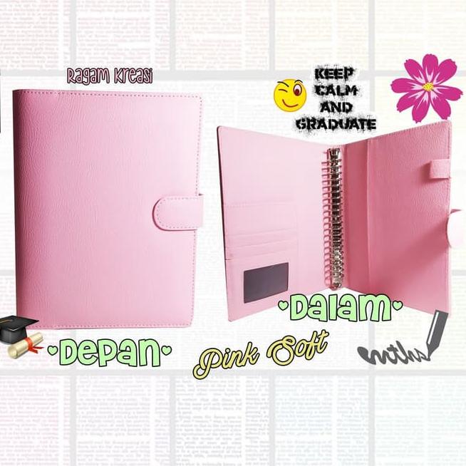 

[KODE H7300] Binder Polos KULIT 26 Ring B5 - Kertas dan Pembatas