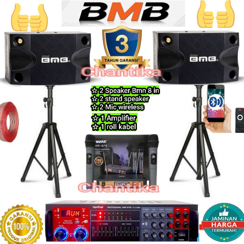 paket karaoke bluetooth Bmb 8 inch Paketan audio Rumah Home Theater set 7
