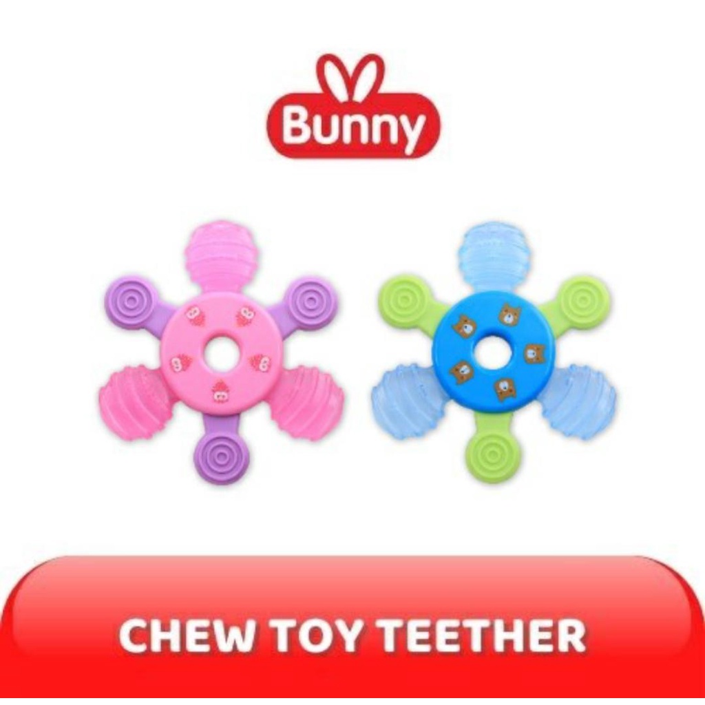 LUSTYBUNNY CHEW TOY SILICONE TEETHER / GIGITAN BAYI