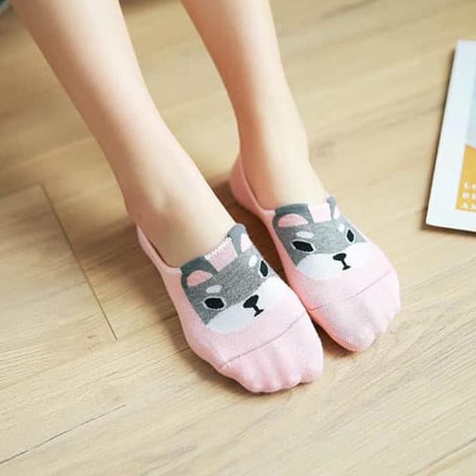 Kaos Kaki Wanita Remaja Import Ala Korea Lucu Karakter Motif Hewan Random Terbaru 3D