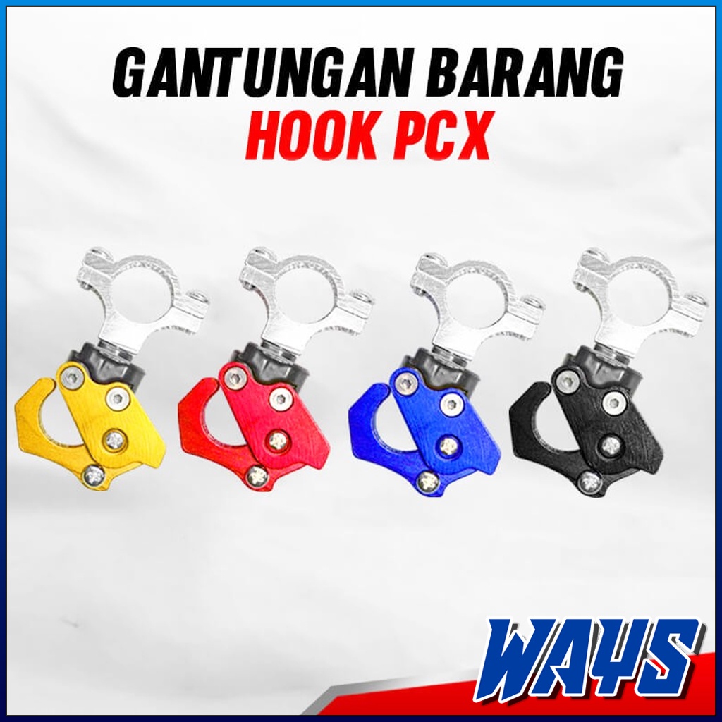 X153 | Gantungan Barang Hook Lipat Braket Stang Motor ADV CB 150R Vixion PCX Xabre MT15 Satria FU