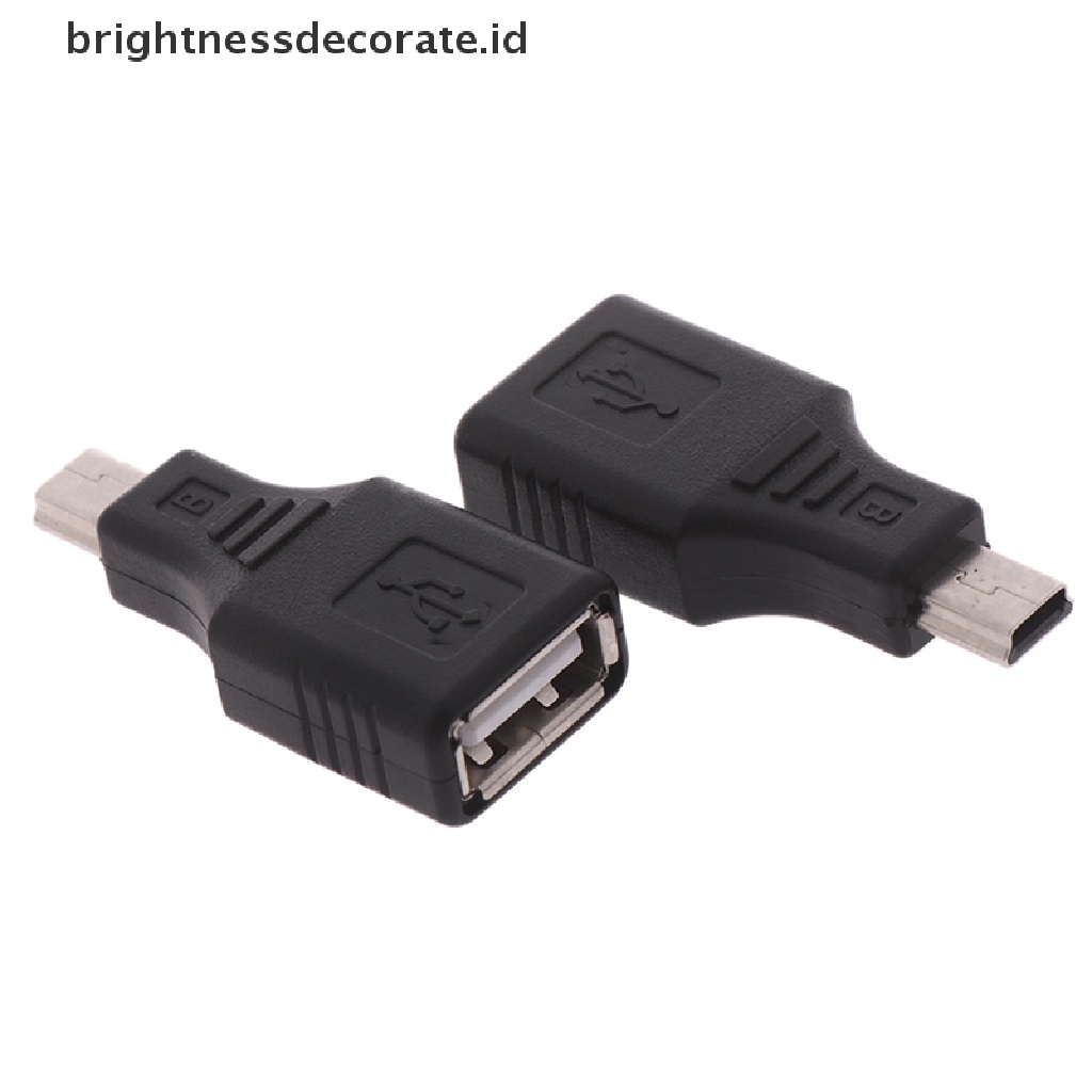 Adapter Konverter Konektor otg usb 2.0 female Ke mini usb male plug