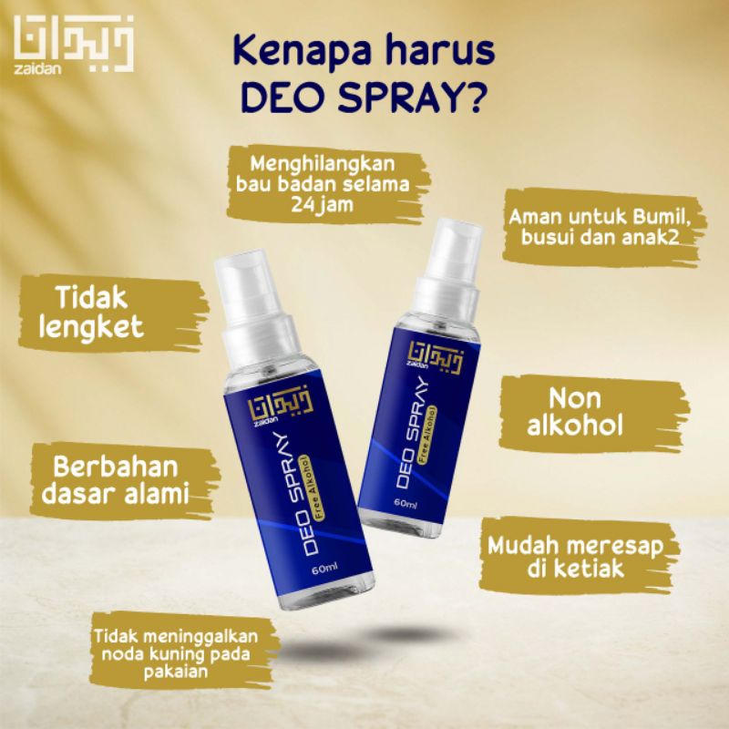 Deodoran Spray Zaidan (60ml)