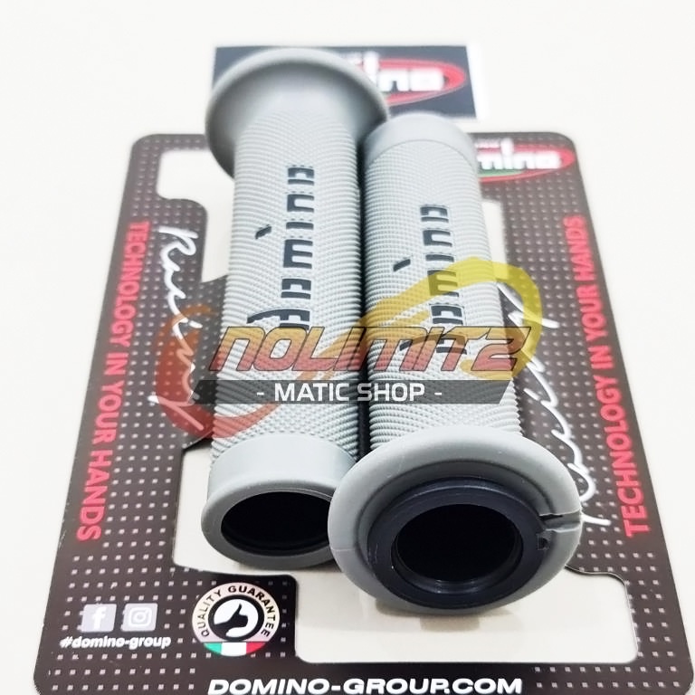 Handfat Handgrip Grip Domino Racing Full Grey Universal Vespa NMAX PCX