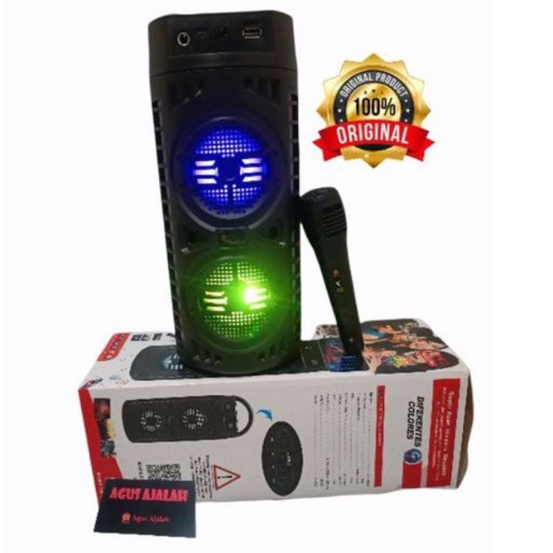 ✅redy baru speaker bluetooth karaoke jinlong 1730/ jl1730 free mik /salon aktip karaoke plus