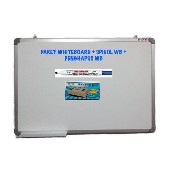 

ITERBARUl PAKET Whiteboard Magnetic Sakana 60x90 + Spidol WB + Penghapus WB ICQl