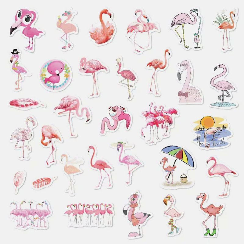 

flamingo sticker anti air 32pcs