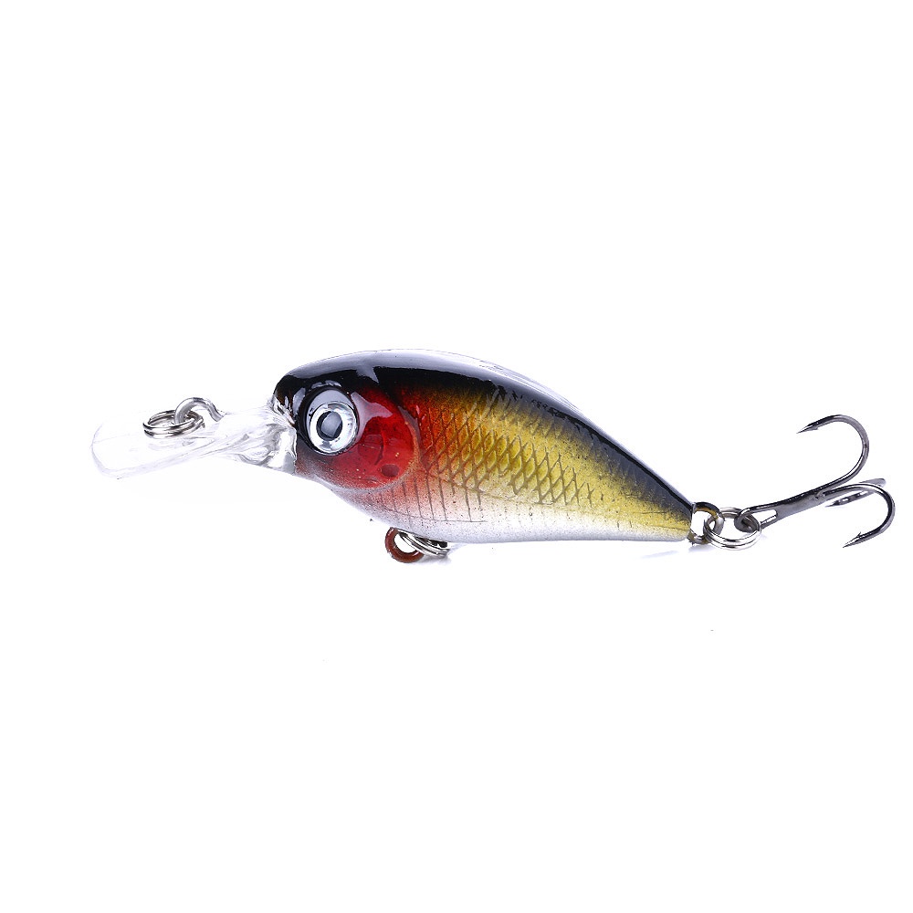 HENGJIA 8PCS Minnow Fishing Lure 5CM 4.4G Topwater Hard Bait Wobbler Jig Bait Crankbait Carp Striped bass Fishing tackle