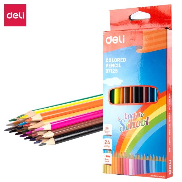 

Deli Colored Pencsil / Pensil Warna 24 Warna Bentuk Segitiga E37125