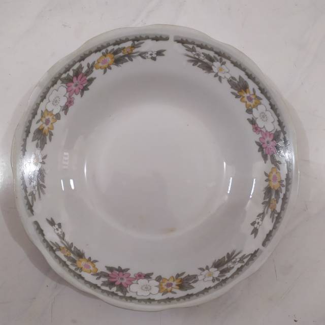 Piring keramik sango motif lawas 1 lusin