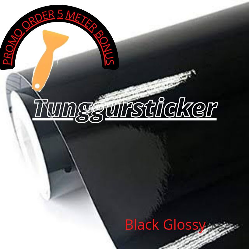 stiker skotlet motor warna hitam ,stiker skotlet hitam doff/ hitam Glossy