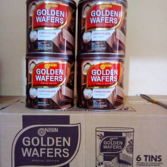 NISSIN Golden Wafer Chocolate 300gr