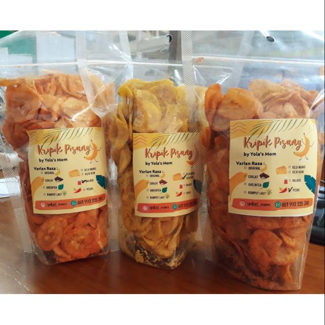 

KRIPIK PISANG berbagai varian rasa by YOLA'S MOM 200gr