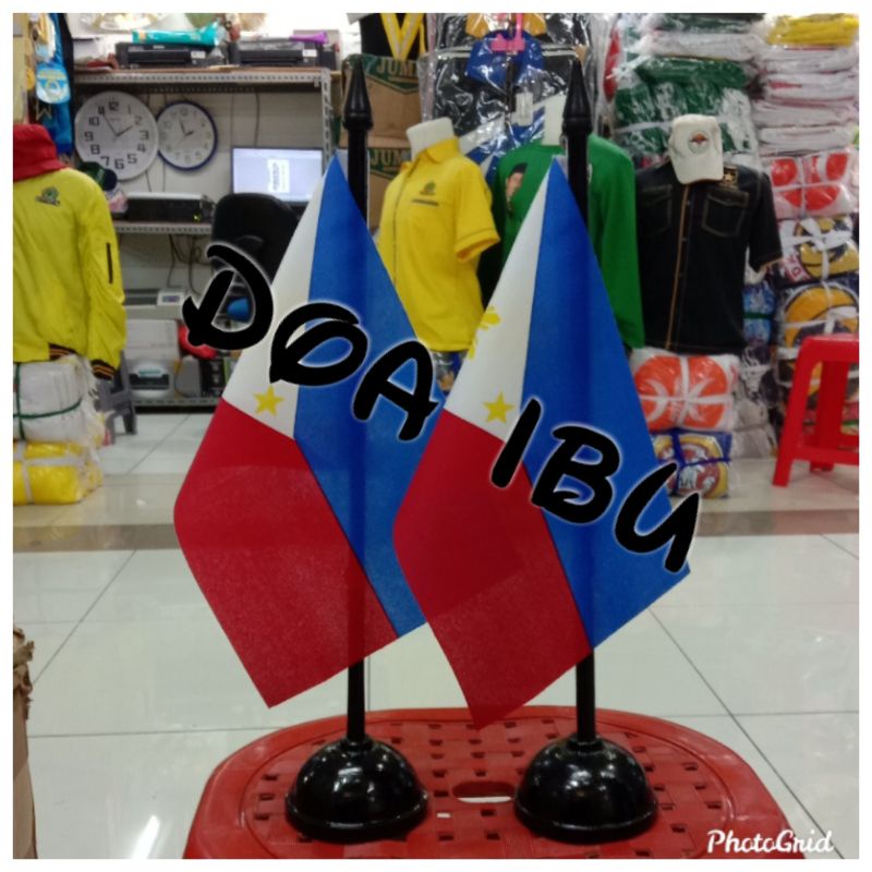 

best seller tiang kayu meja+bendera FILIPINA ready stock