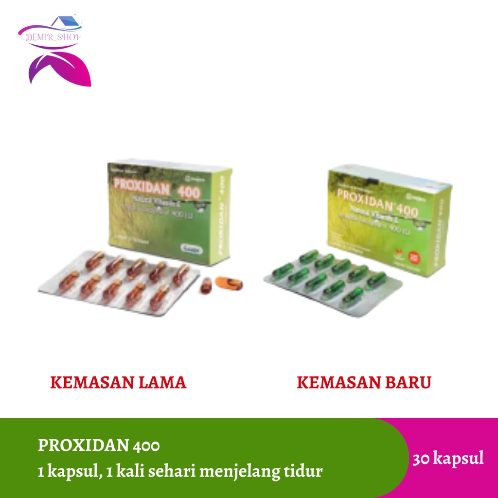 Proxidan 400 Mencerahkan Kulit - Vitamin E 400 IU untuk Promil