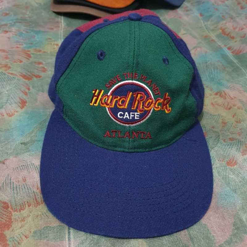 Topi Snapback Five Panel Adjustable Hat Hard Rock Cafe Atalanta