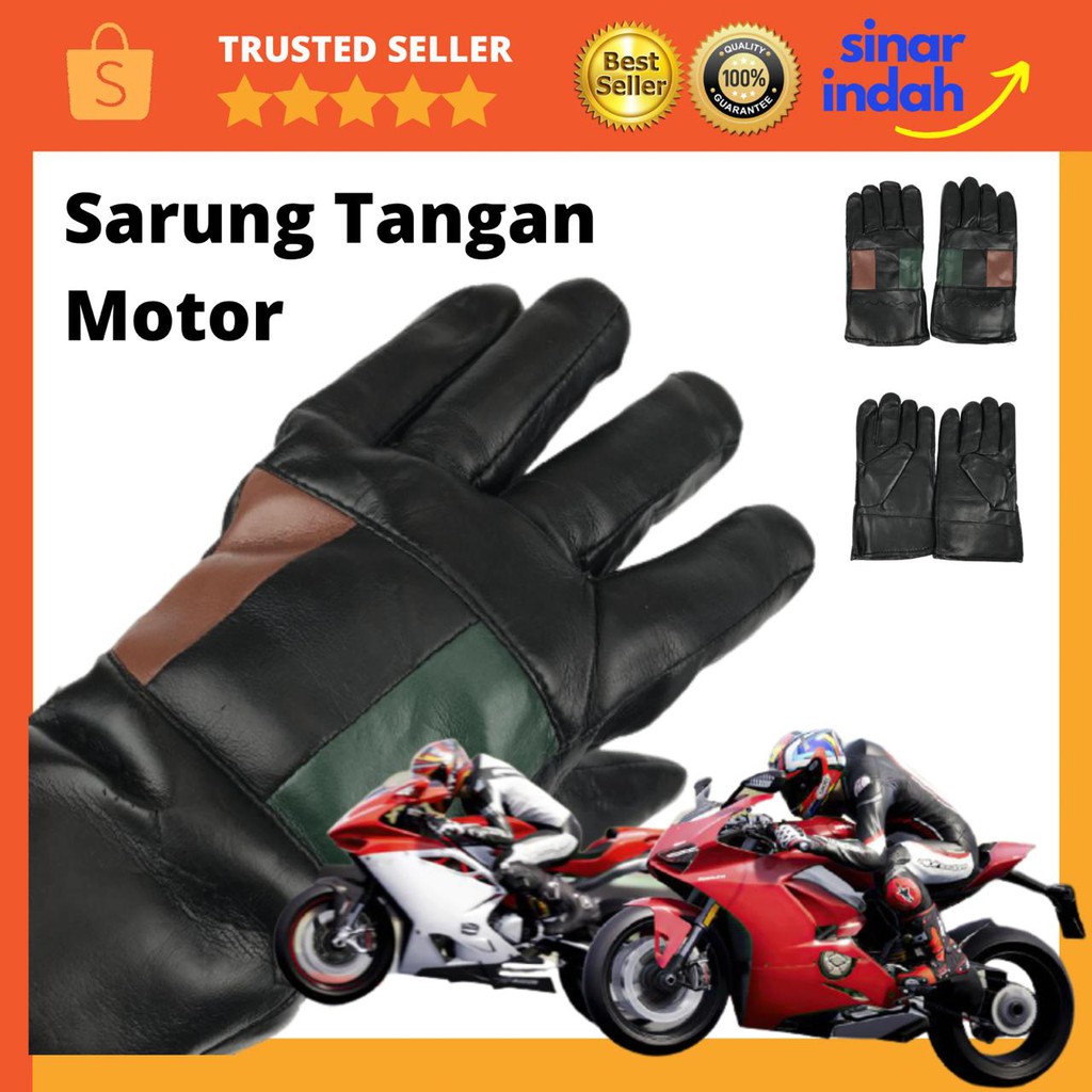 Sarung Tangan Motor Kulit Caferacer Pengendara Motor Safety Glove