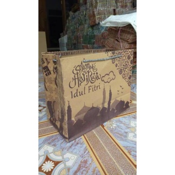 

(TERLARIS) pcs isi Paperbag parcel lebaran cm 12 40x32x20
