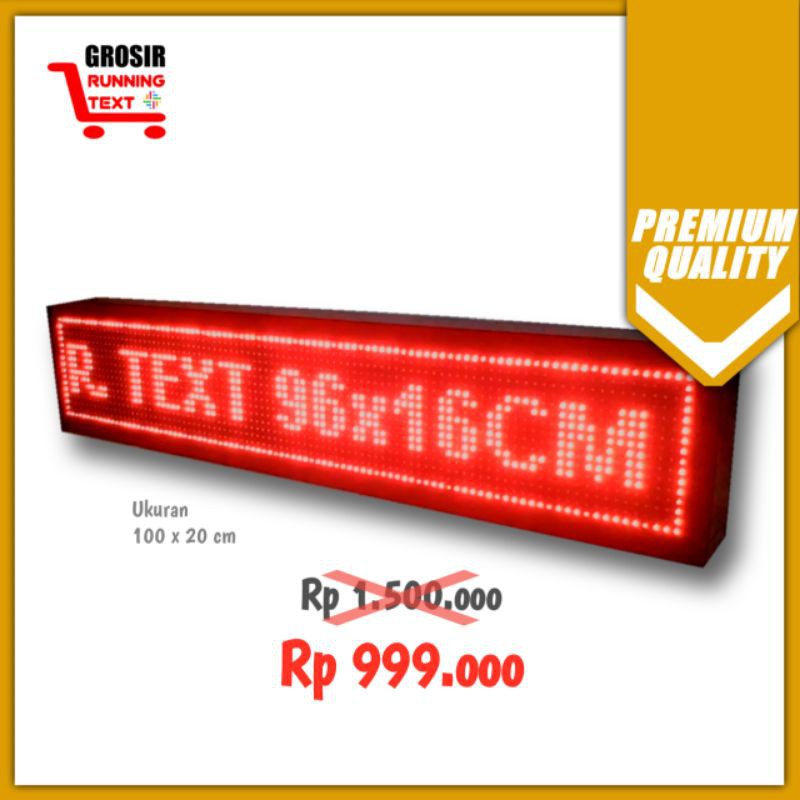 

Running Text Premium 100 x 20 cm