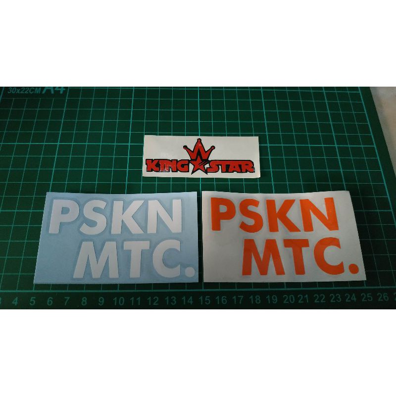 stiker pskn mtc pasukan matic putih atau orange