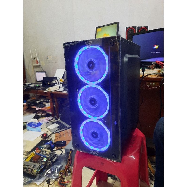 Pc rakitan core i3 1156 ddr3 ram 4gb hdd 250gb casing gaming