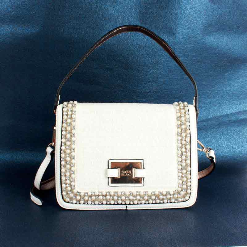 Tas Selempang Wanita River Island White - Sling Bag