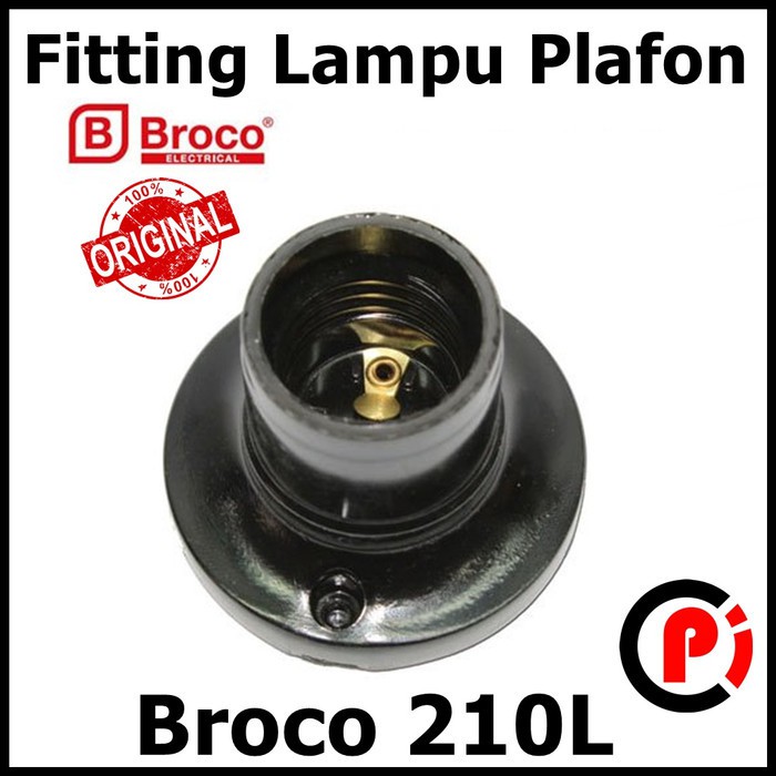 Broco Fitting Lampu Listrik Model Tempel Plafon Type 210L