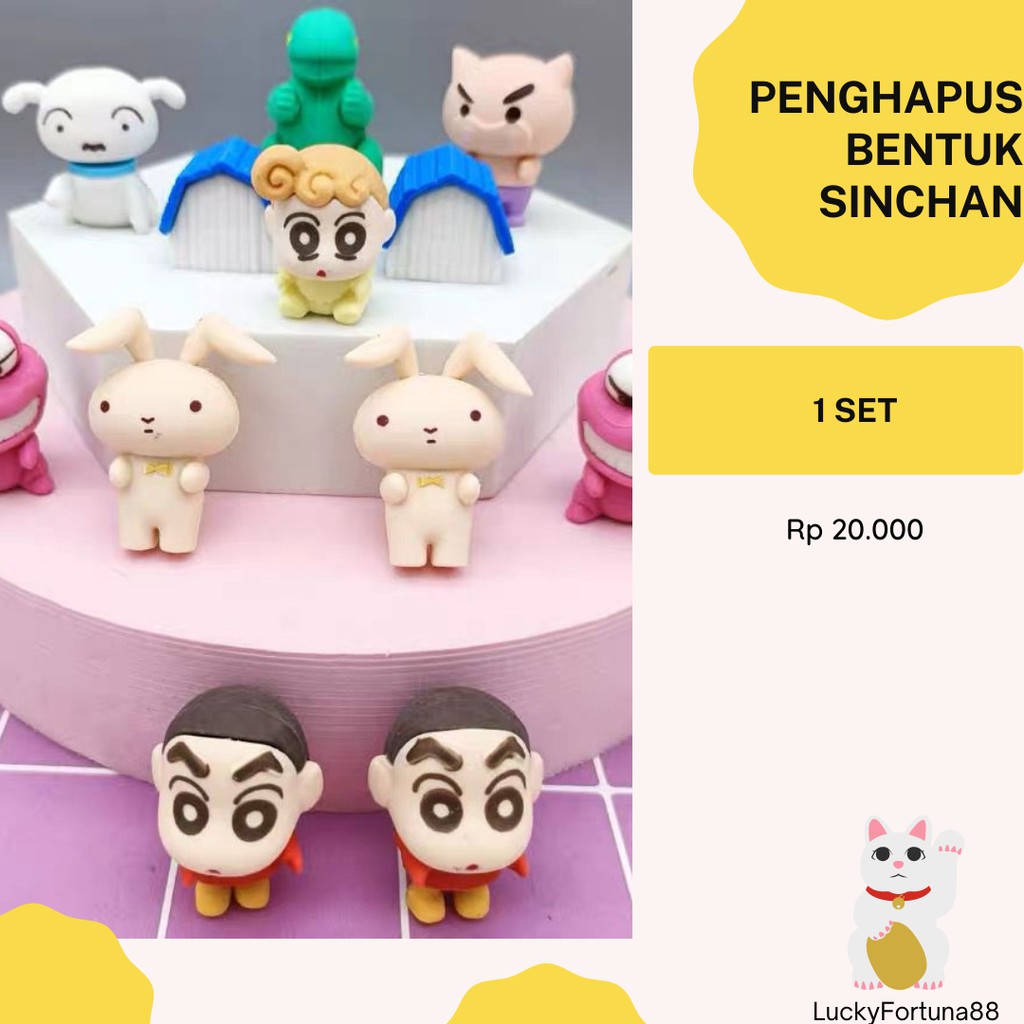 

[LuckyFortuna88] penghapus shinchan penghapus Karakter Sinchan Penghapus Kartun animasi Sinchan Eraser Sinchan Eraser SInchan Alat Tulis Kantor Lucu Termurah Kualiatas Premium