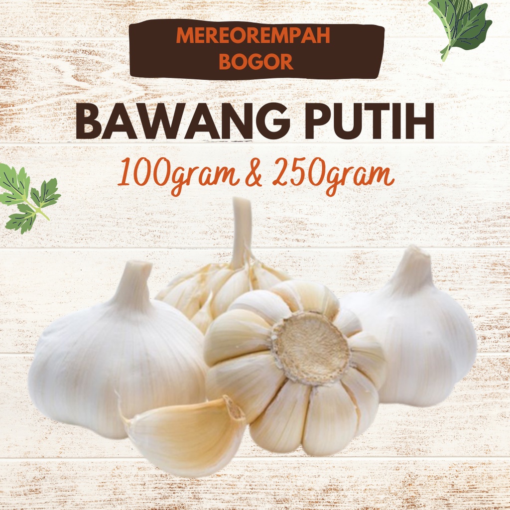 

Bawang Putih 100gram 250gram Warung Sayur Ciomas Bogor