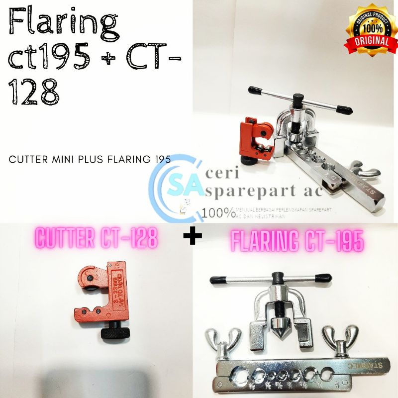 cutter pipa ac mini ct128 dan flaring ct 195 pemekar pipa tembaga