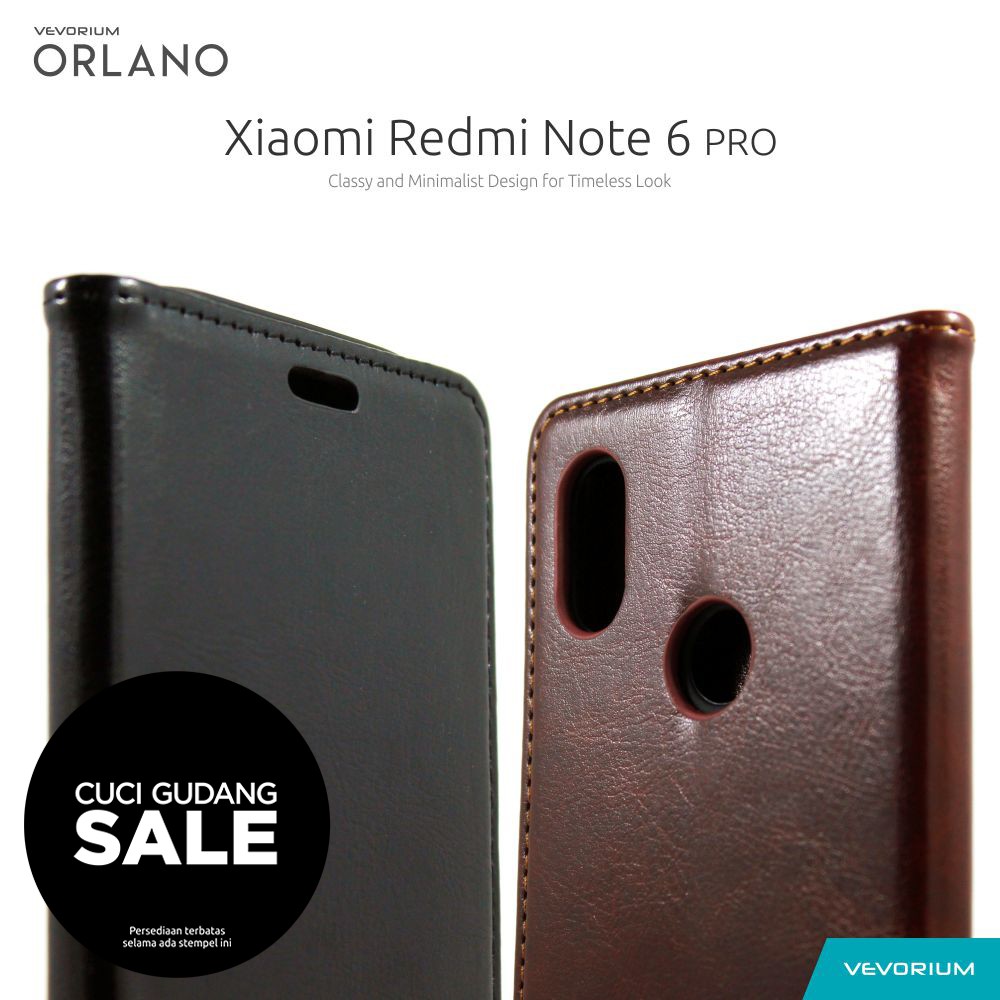 [SALE] VEVORIUM ORLANO Xiaomi Redmi Note 6 Pro Note6 Pro Premium Leather Case