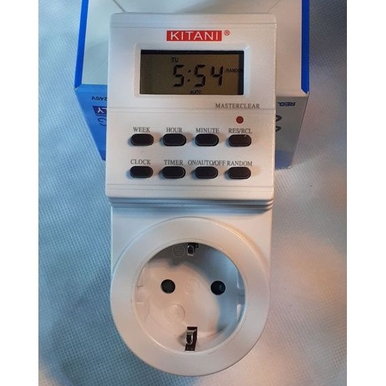 Jual STOP KONTAK TIMER DIGITAL 24 JAM KITANI PROGRAM TIMER Shopee