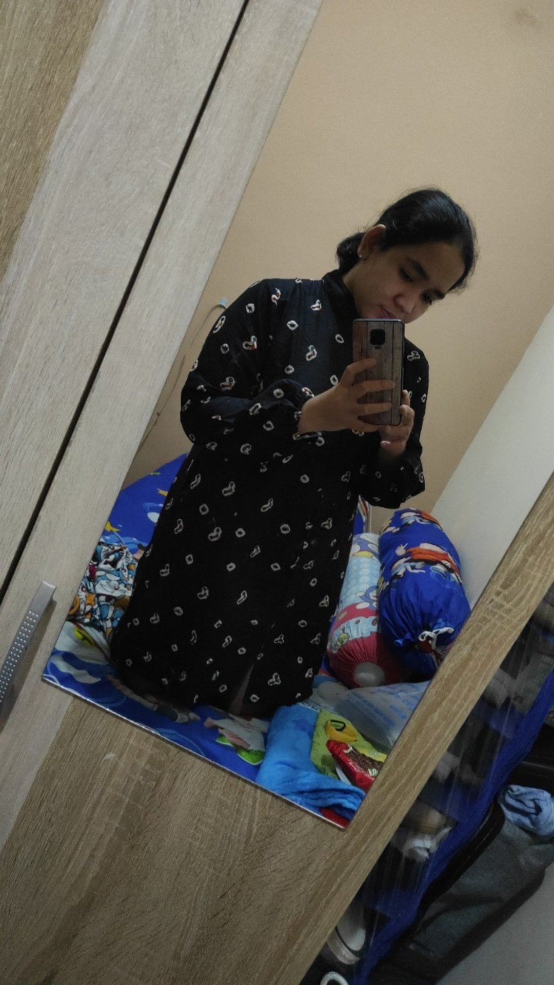 Tunik Batik Jumputan Hitam