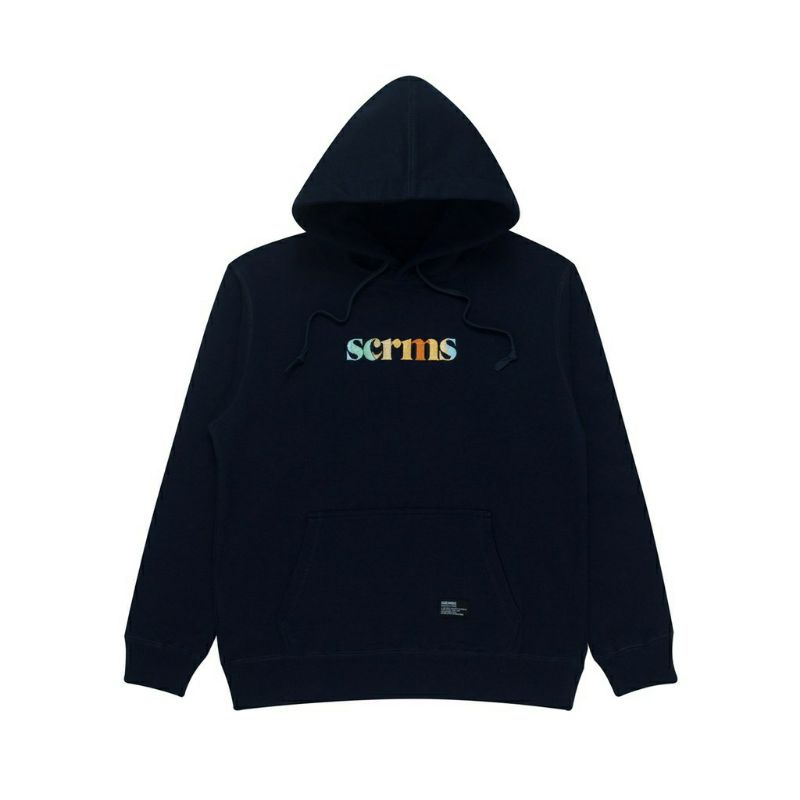 Screamous PULLOVER HOODIE SCRMSERIF NAVY BLUE Original