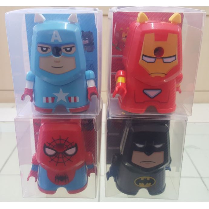 

Rautan Pensil / Serutan / Sharpener Putar Giling Meja Super Heroes Captain America Iron Man