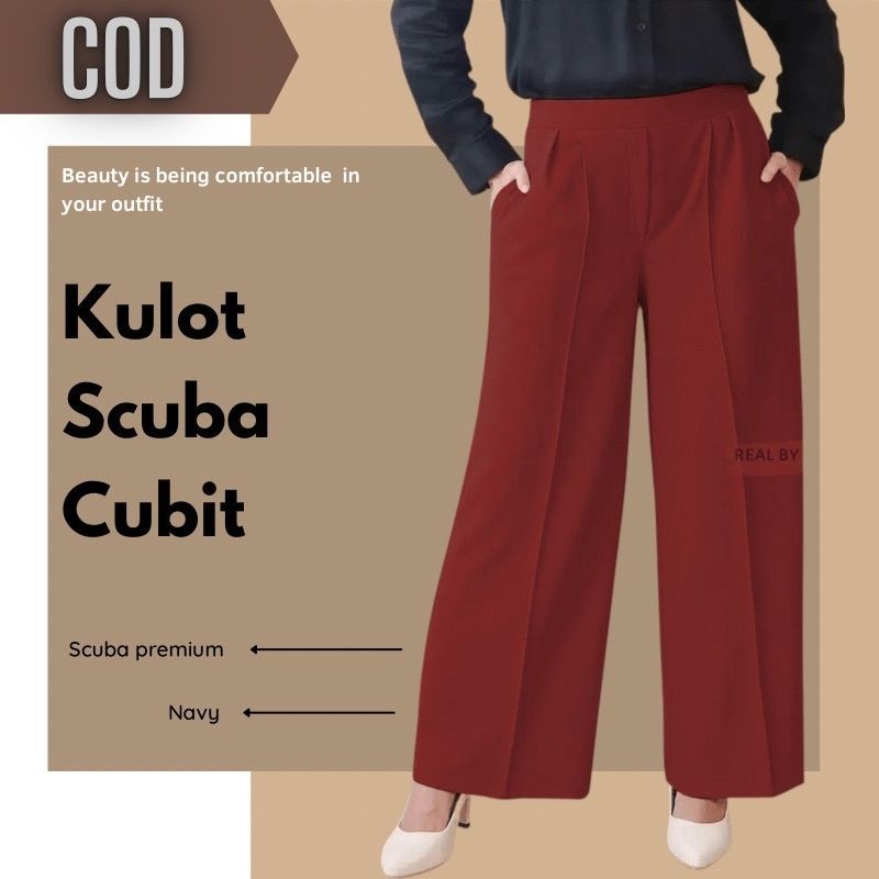 KULOT CUBIT SIZE JUMBO XXL / CELANA KULOT SCUBA CUBIT JUMBO