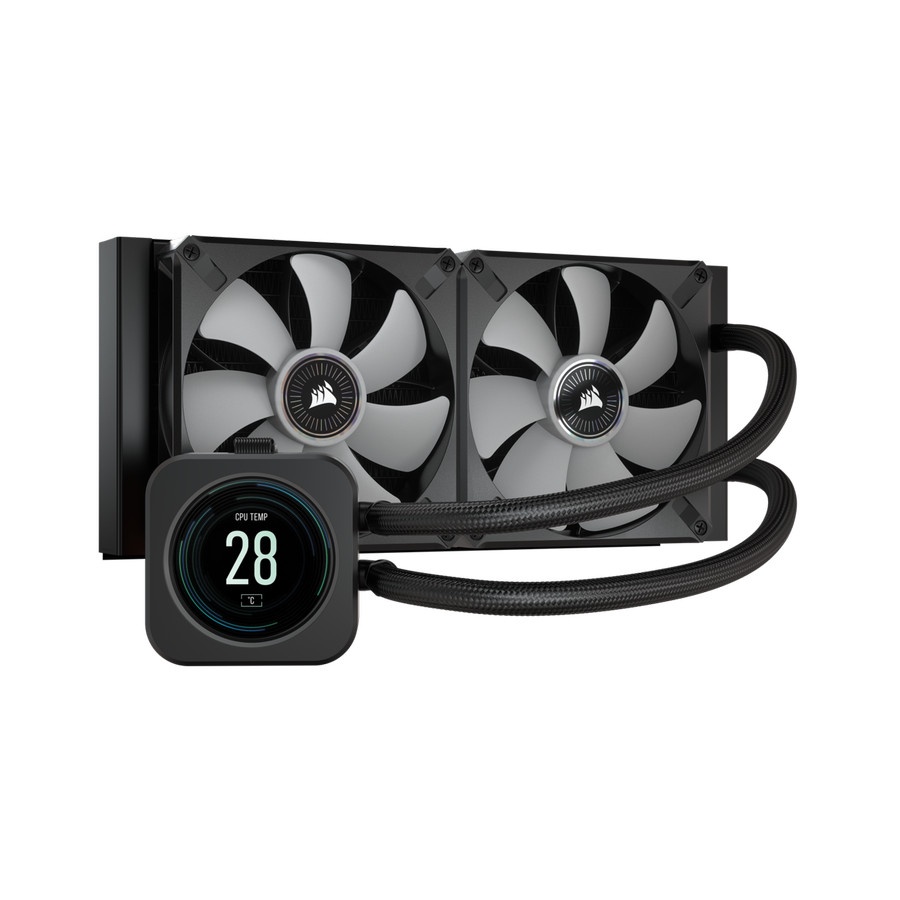 Casing Corsair iCUE H100i Elite LCD Display Liquid CPU Cooler