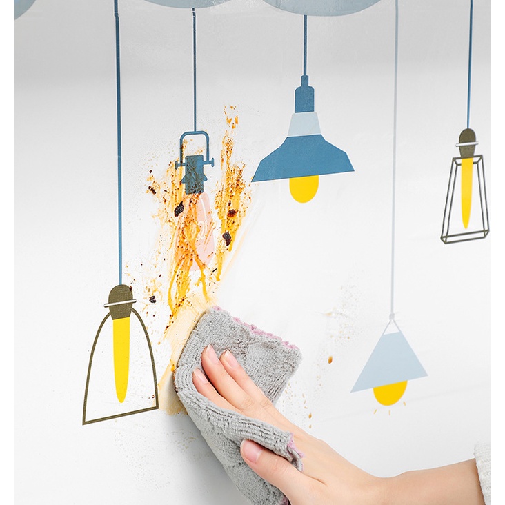 DODORY HL0204 Wallpaper Dinding Dapur Anti Minyak Wall Sticker Kitchen Sheet