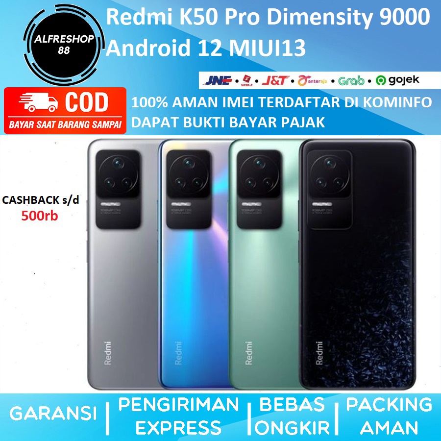 Redmi K50 Pro Dimensity 9000 12gb 256gb 512Gb Android 12 MIUI13 China ROM