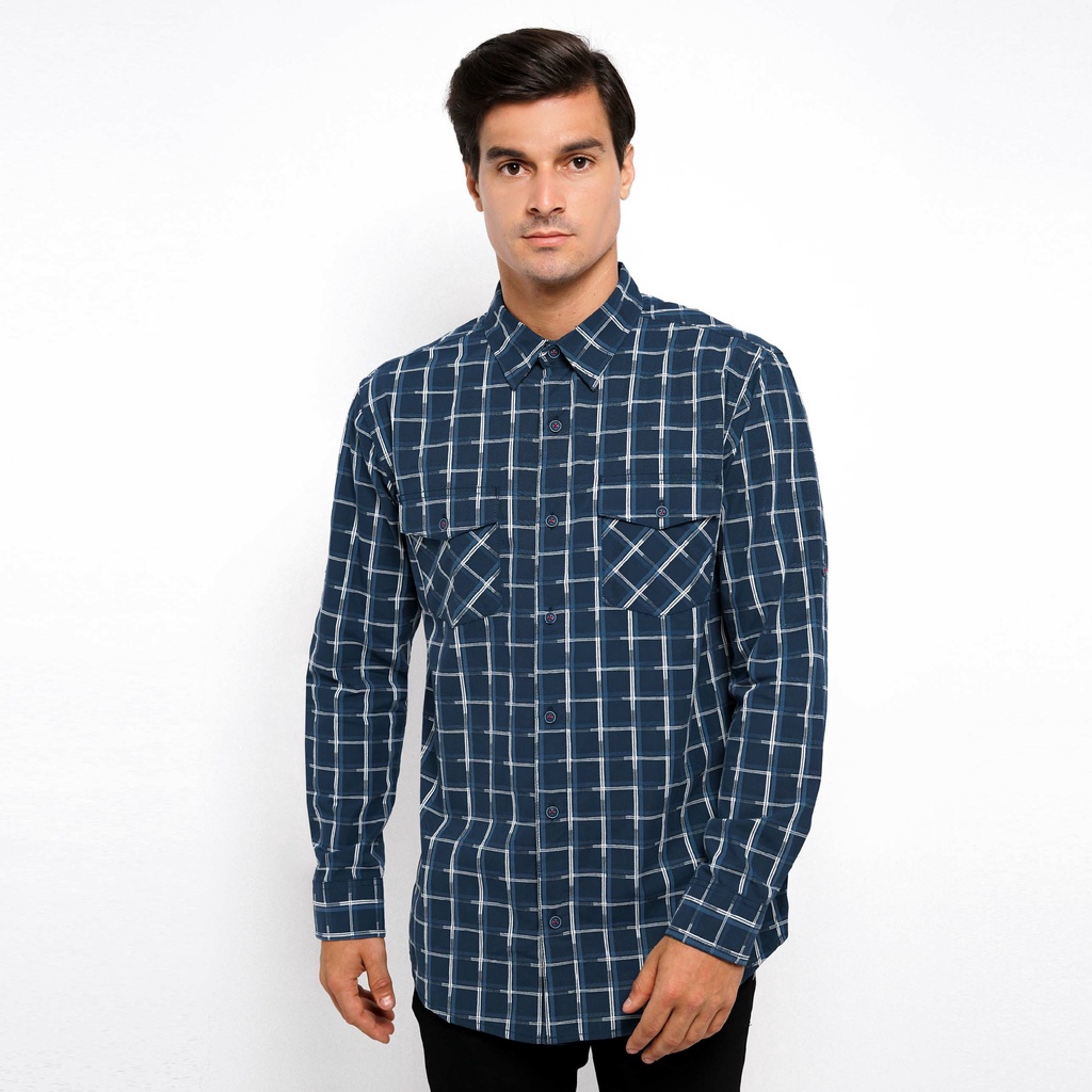 Cressida Kemeja Bigsize (Regular+Slimfit) Men  Navy - RMBL.FB002