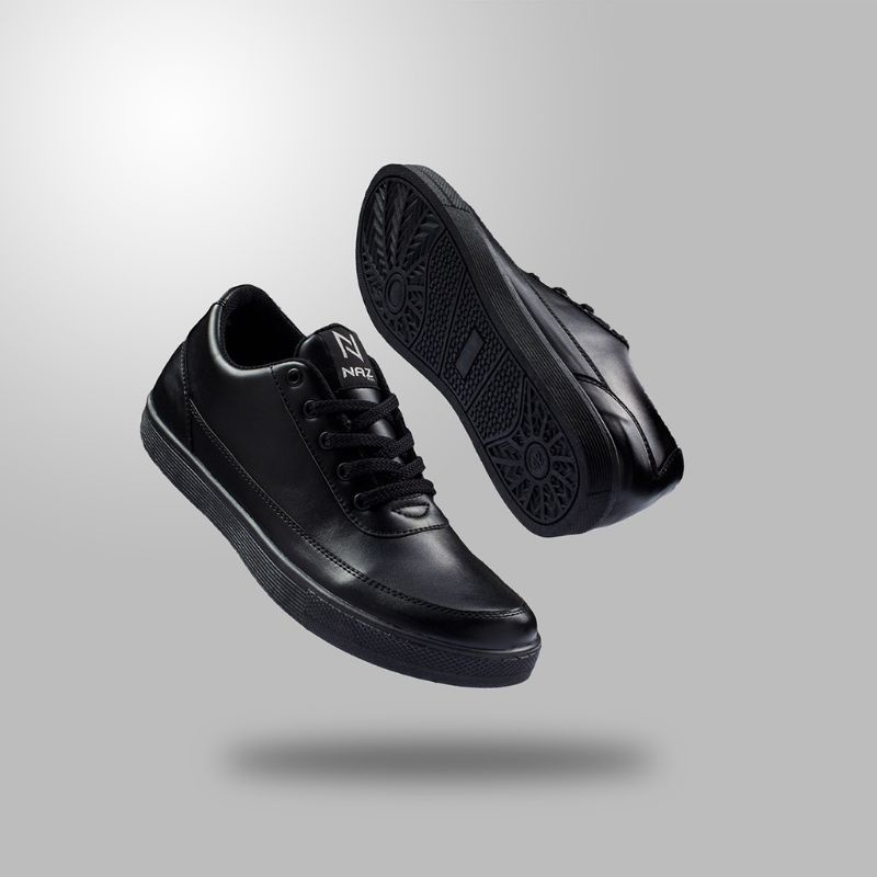 Sneakers Pria~|hitam~|kasual~|santai~|hangout~|distro bandung~|original Naz New shoes produk~|Kuliah