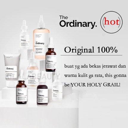 THE ORDINARY Niacinamide 10% + Zinc 1% | Alpha Arbutin 2%+HA | AHA 30% BHA 2% Peeling Solution | Hyaluronic Acid 2% +B5 | Salicylic Acid 2%| Lactic Acid | Retinol 1% | Glycolic Acid 7% Toning Solution | Caffeine 5%+EGCG Peeling Solution Serum 30ml