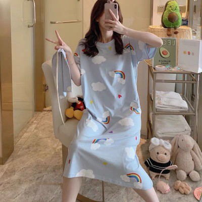 SALE!! VANILLESHOP - DRESS TIDUR MOTIF CUTE IMPORT KEKINIAN