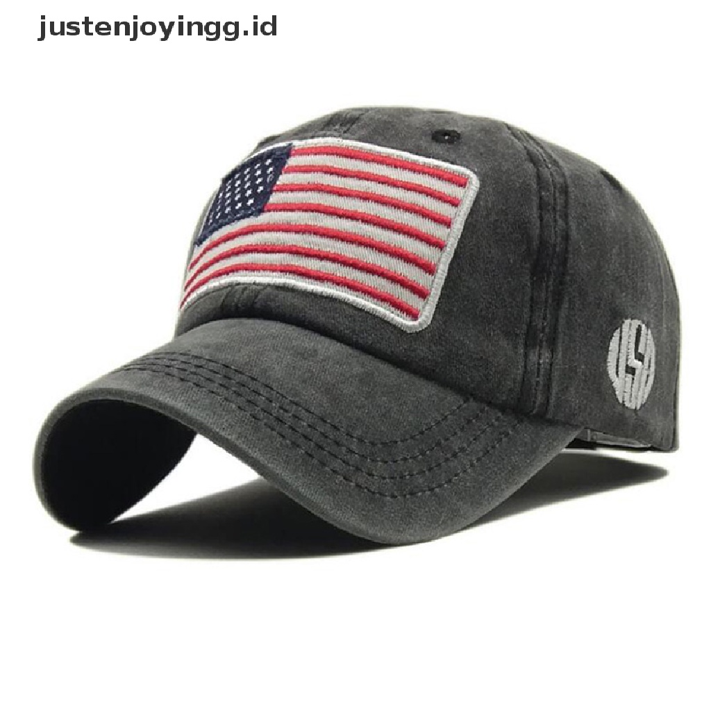 Topi Baseball Desain Bendera Amerika Serikat Gaya Militer Taktis Dapat Dilepas