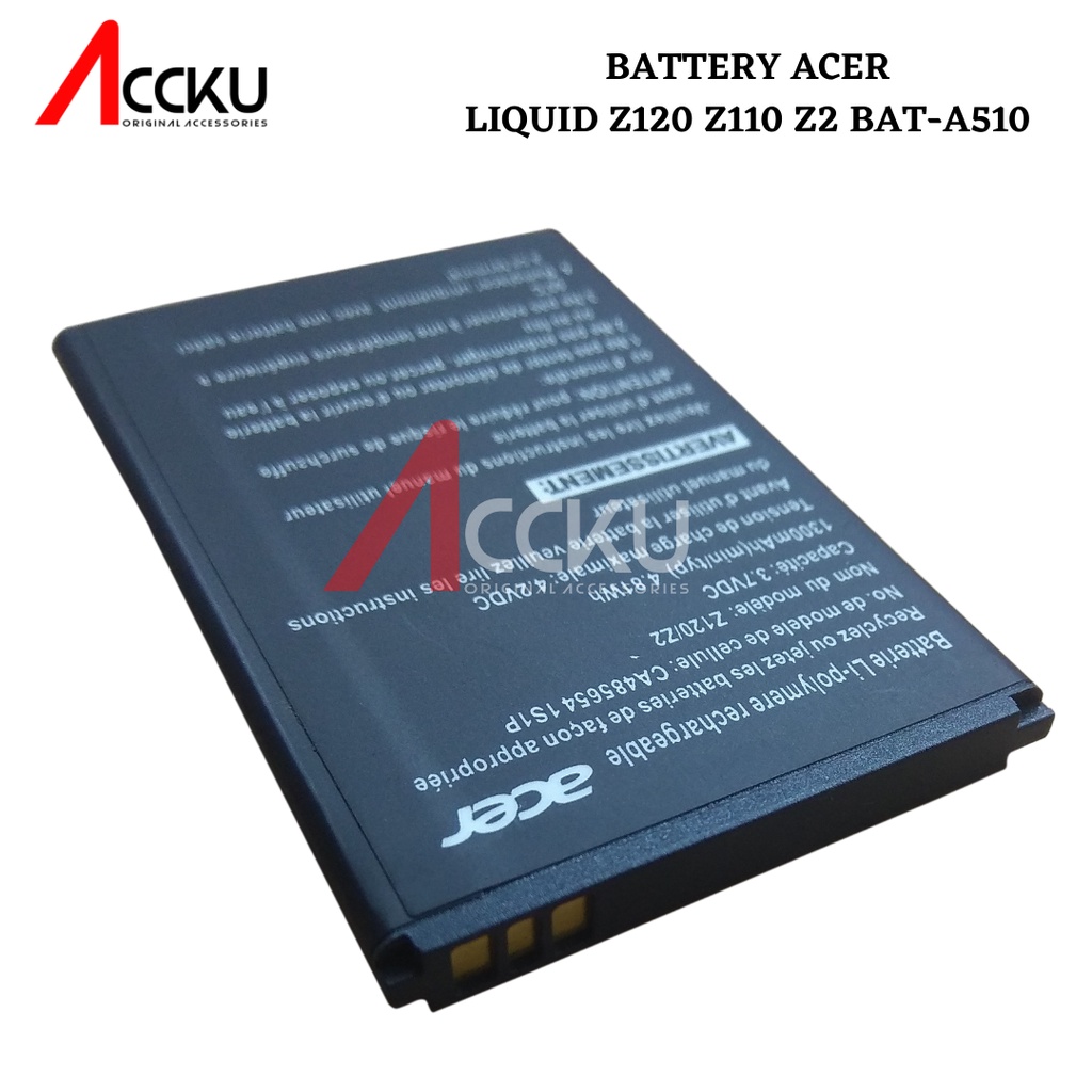 BATERAI BATTERY ACER LIQUID Z120  Z2 Z110 BATERAI ACER BAT-A510 ORIGINAL