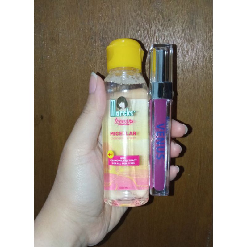 Marcks Venus PAKET BUNDLING Lip Cream dan Micellar Water